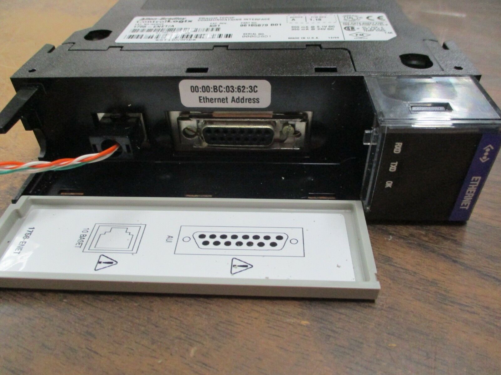 Allen-Bradley ControlLogix Ethernet TCP/IP Comm Interface 1756-ENET/A, Used