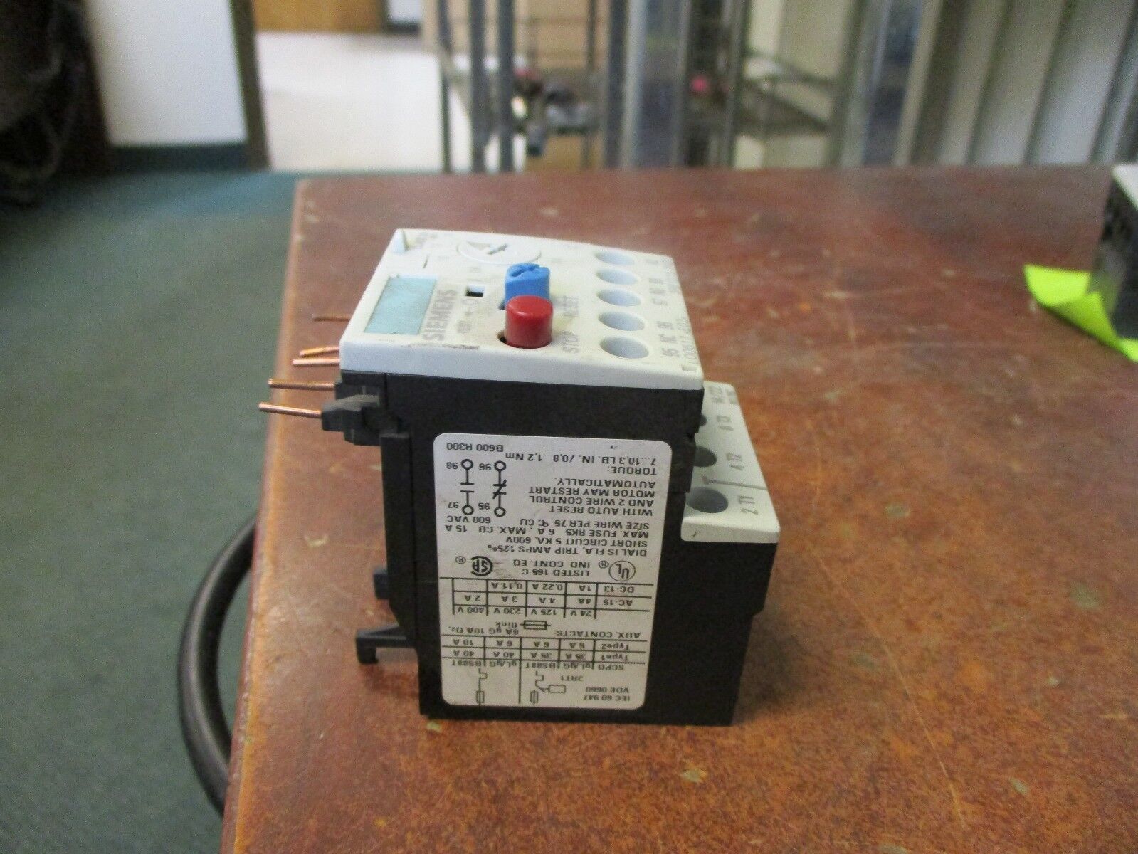Siemens Solid State Overload 3RB1015-2NB0 Trip: 0.4-1.5A 600V Used
