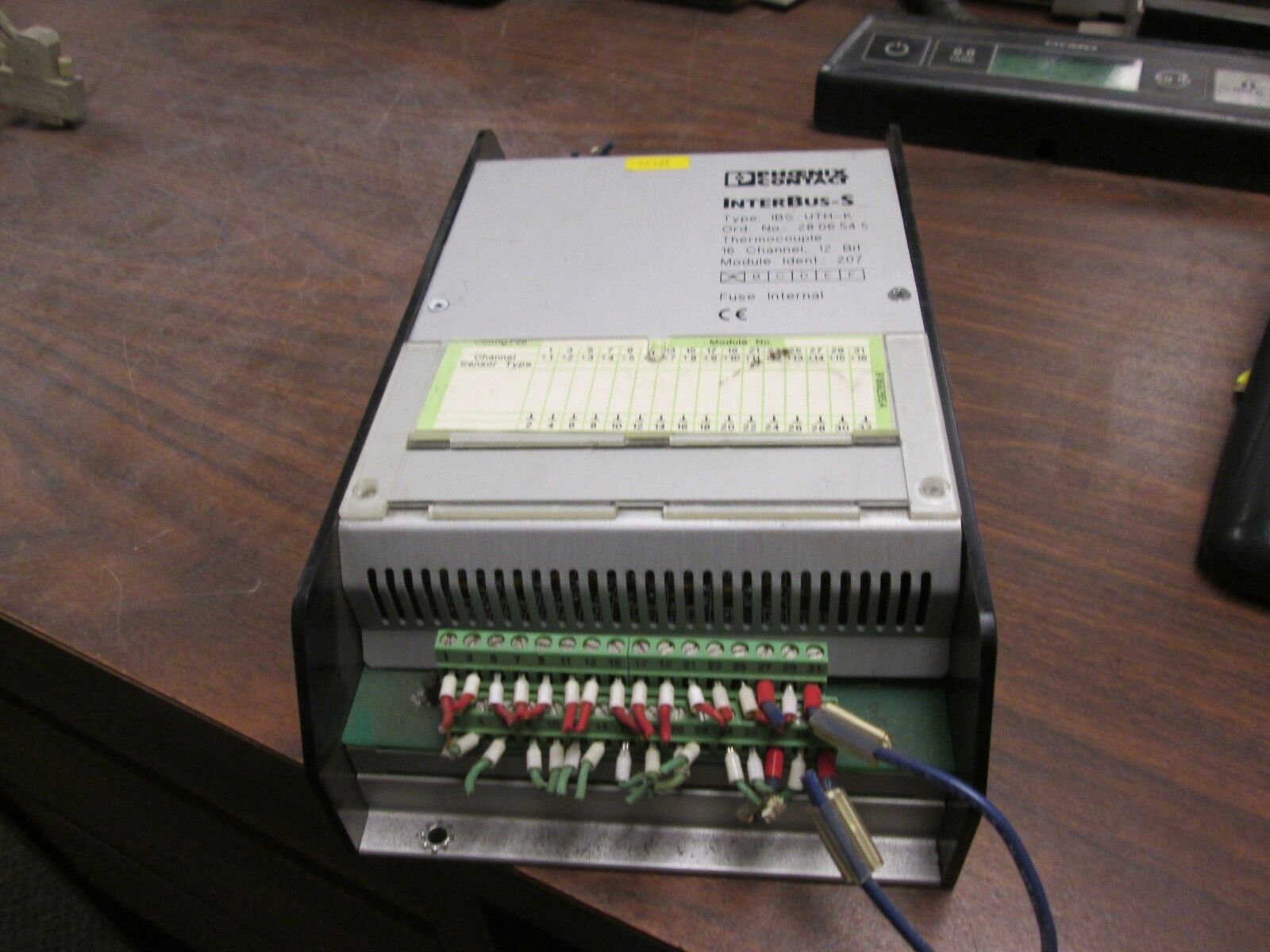 Phoenix Contact InterBus-S Thermocouple Bus IBS UTH-K 16-Channel 12-Bit Used