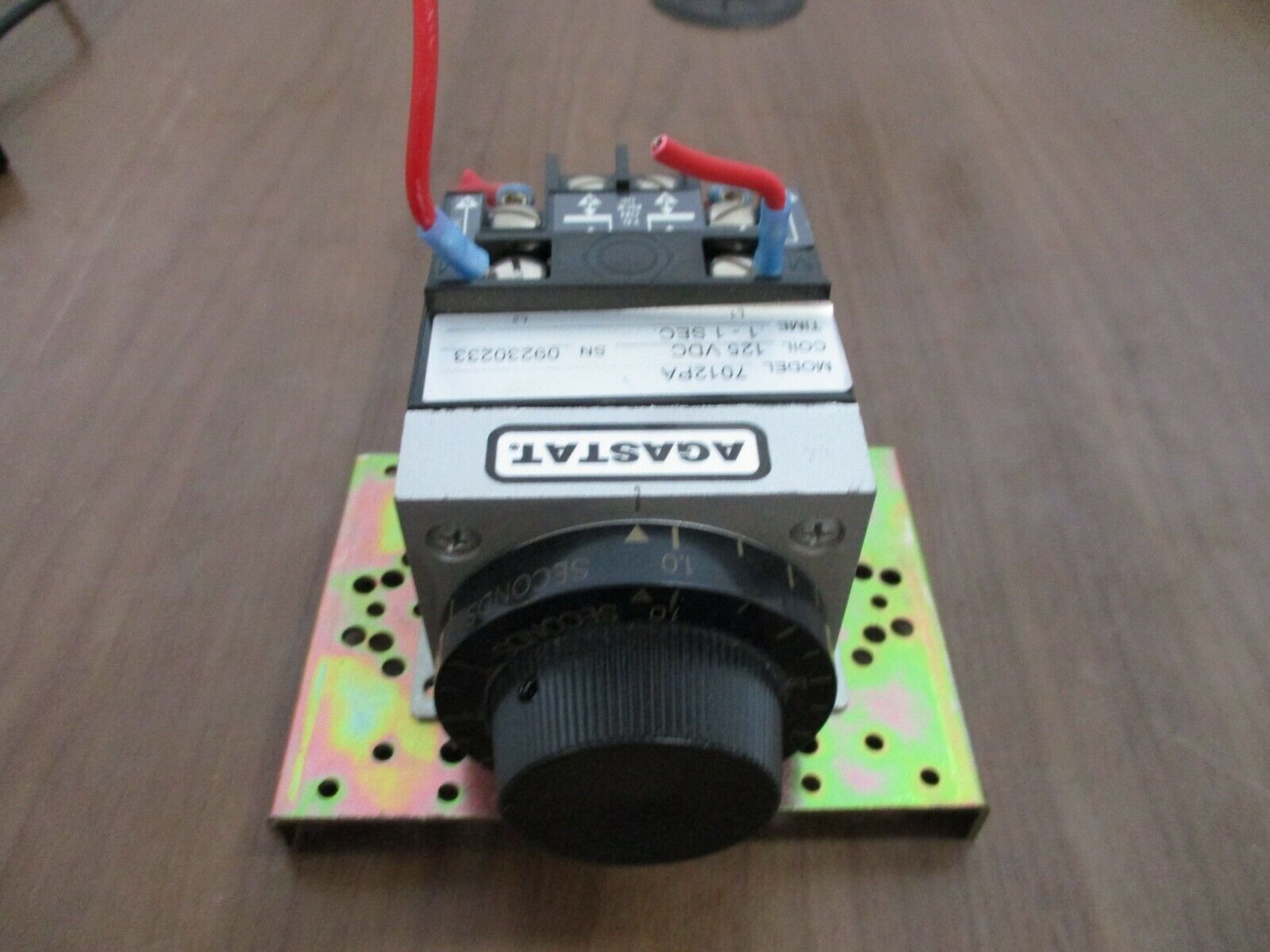 Agastat Timer 7012PA 125VDC Coil Range: 0.1 - 1 sec Used