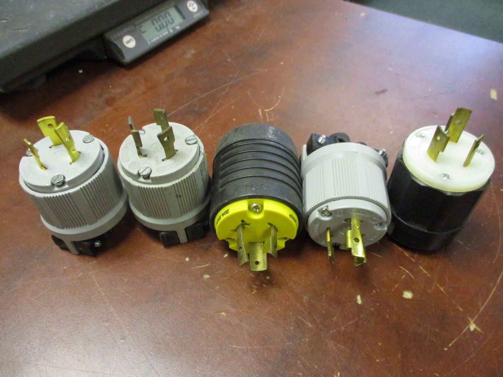 Misc. Brand Nema L6-20 Plug 20A 250V 2P 3W *Lot of 5* Used