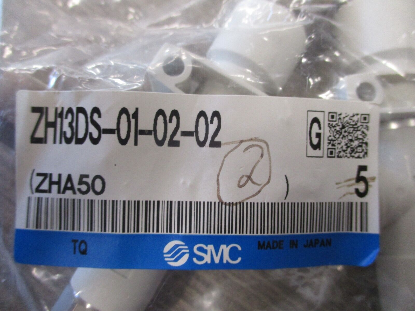 SMC Vacuum Ejector ZH13DS-01-02-02 *Lot of 2* New Surplus
