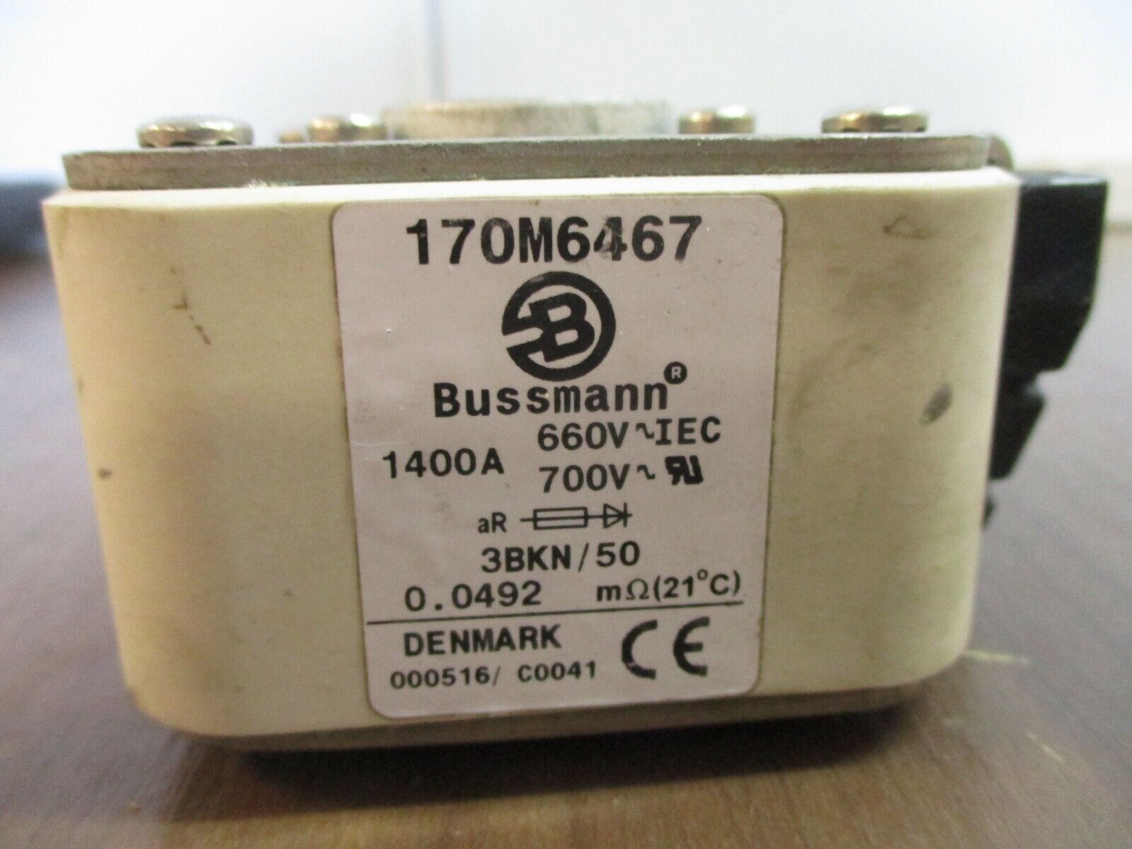 Bussmann Fuse 170M6467 1400A 700V Used
