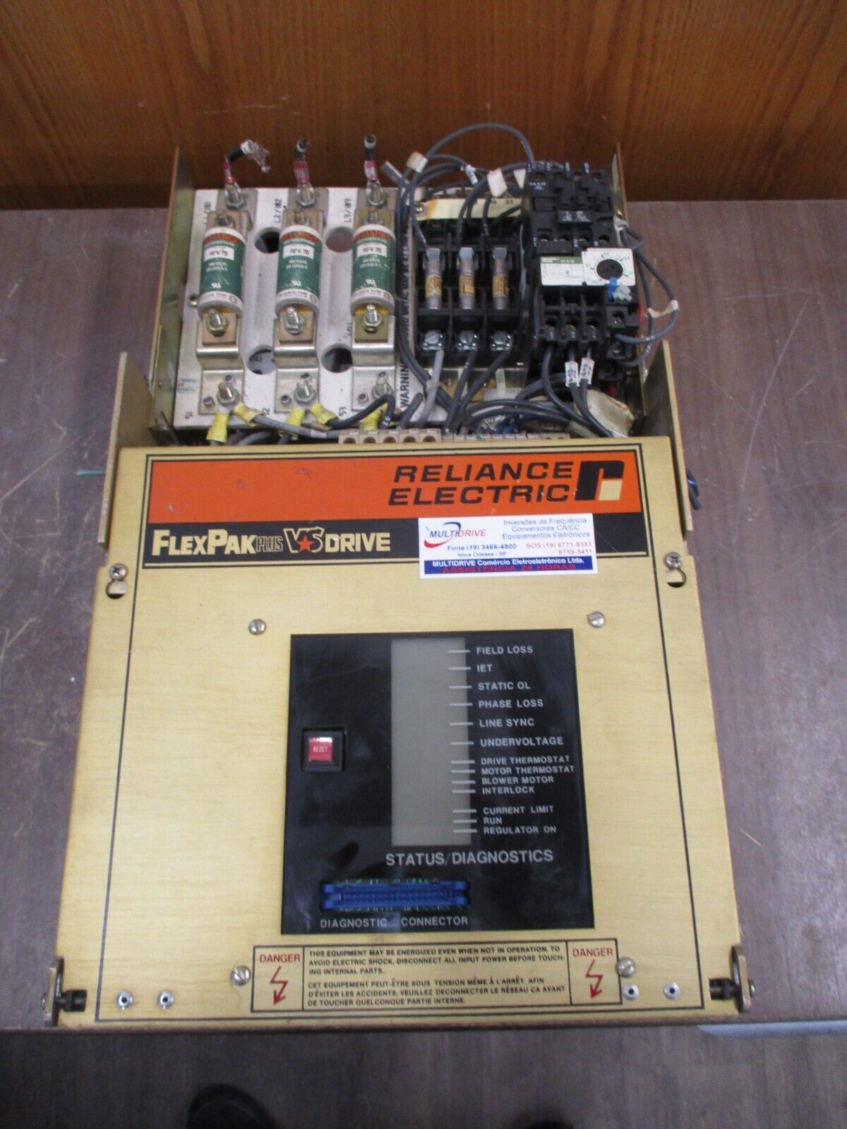 Reliance FlexPak Plus VS DC Drive 802220-SE 15HP Used