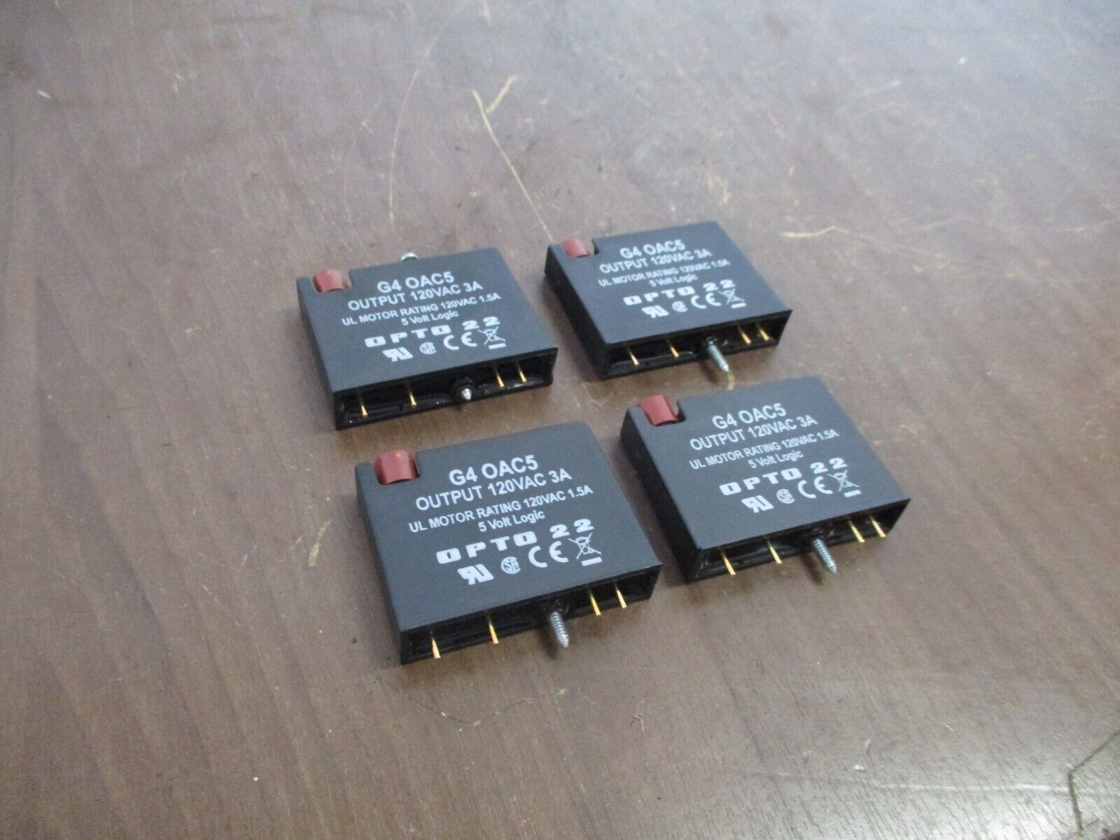 Opto 22 Output Module G4 OAC5 120VAC 3A 5V Logic *Lot of 4* Used