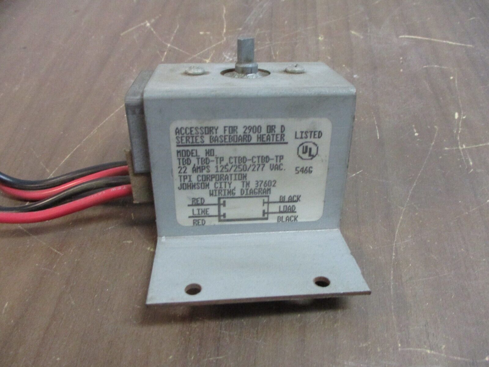 TPI Thermostat TBD, TBD-TP, CTBD-CTBD-TP 22A 125/250/277V Used