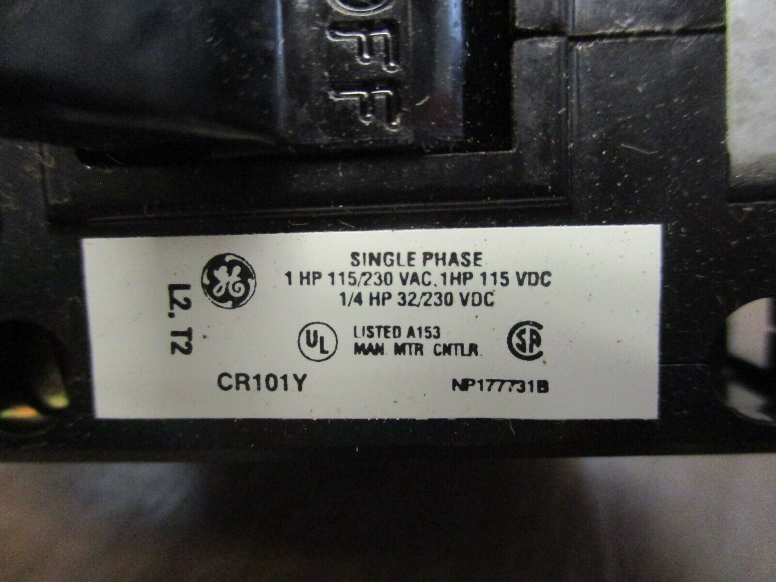 GE Manual Starter CR101Y Single Speed 115/230V 25-60Hz 1P New Surplus