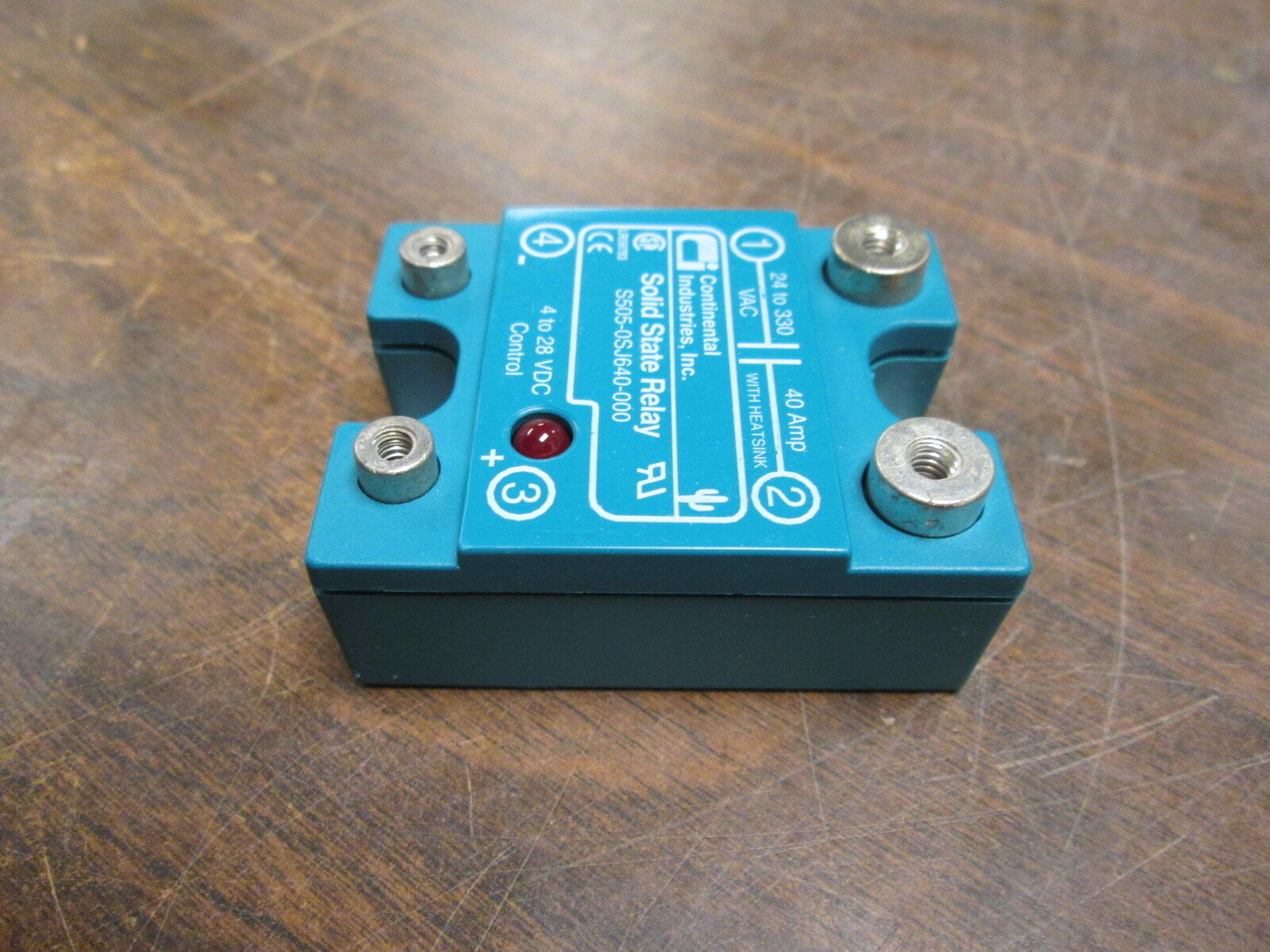Continential Industries Solid State Relay S505-0SJ640-000 Input:4-28VDC New Surp