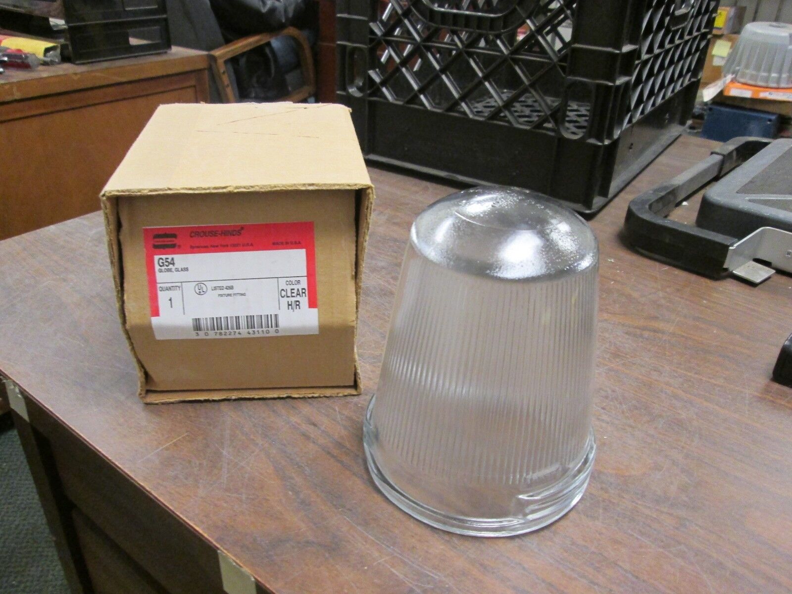 Crouse-Hinds Glass Golbe G54 Clear New Surplus