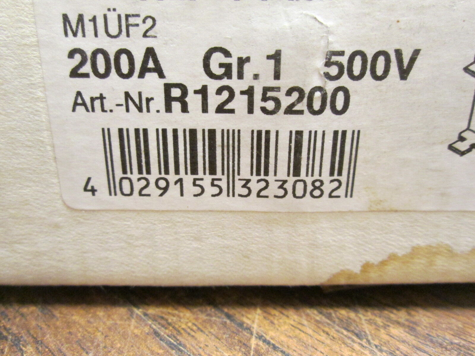 Jean Muller Fuse R1215200 200A 500V *Box of 2* New Surplus