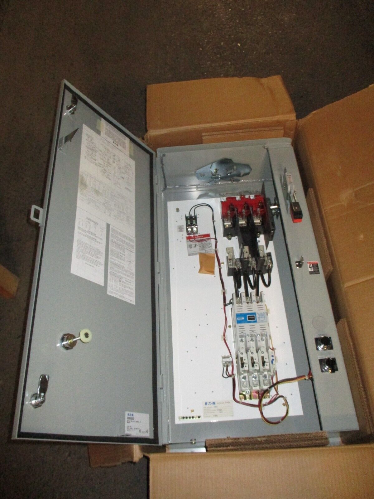 Eaton Size 3 Fusible Combination Pump Panel ECN5432CAG 460V Coil 3R Enclosure