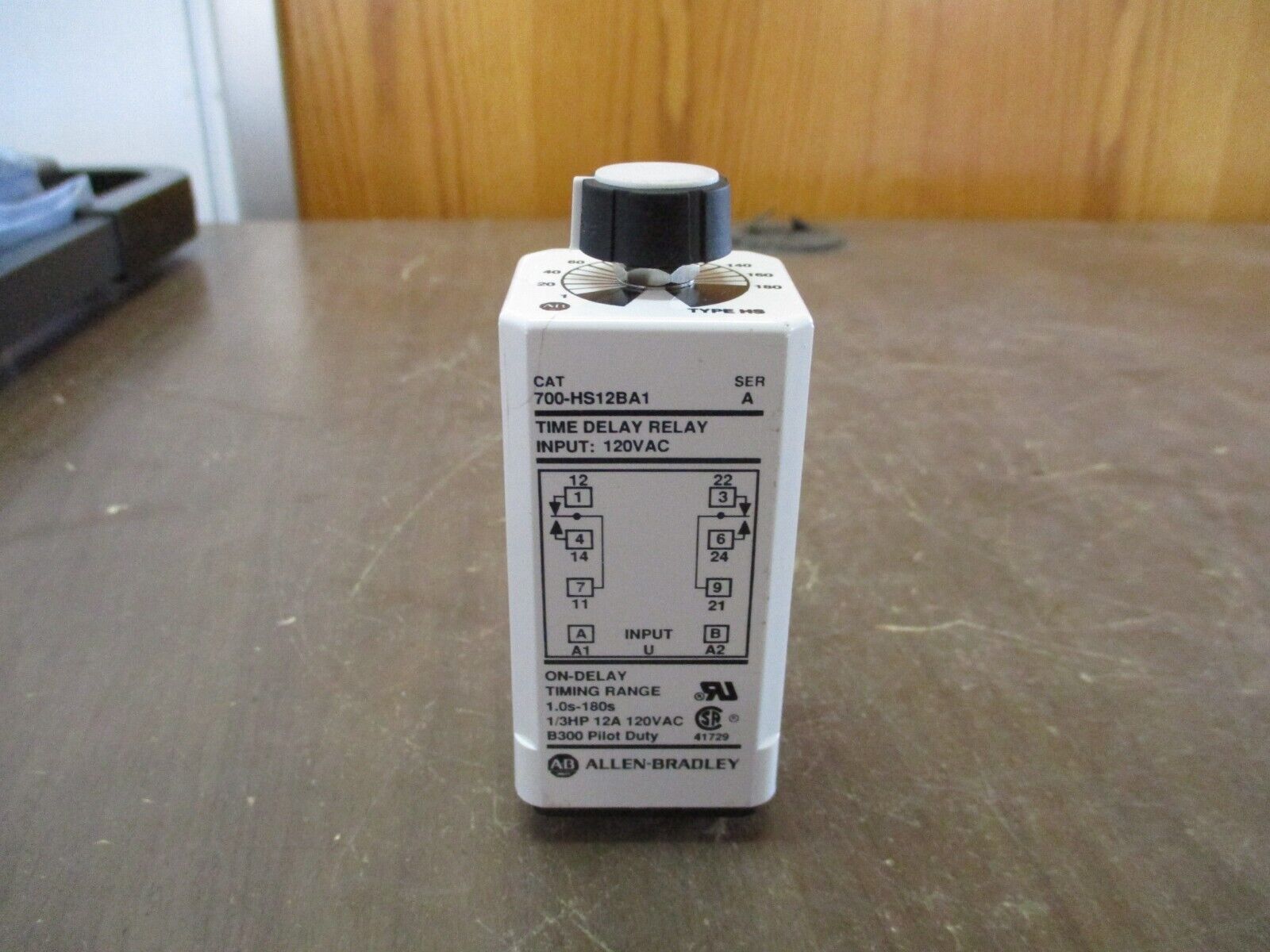 Allen-Bradley Time Delay Relay 700-HS12BA1 Ser. A 120VAC Range: 1.0-180s Used