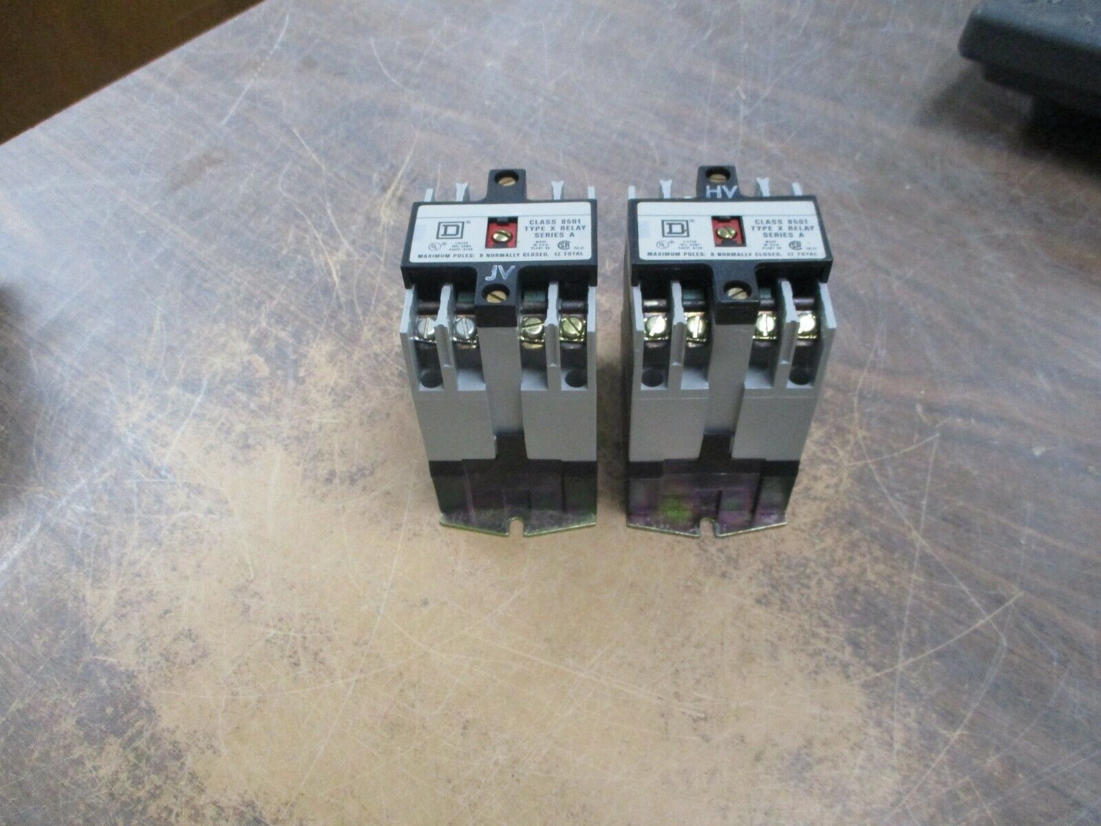 Square D Control Relay 8501 X0 20 HV Ser. A 120V Coil 20A 600V *Lot of 2* Used