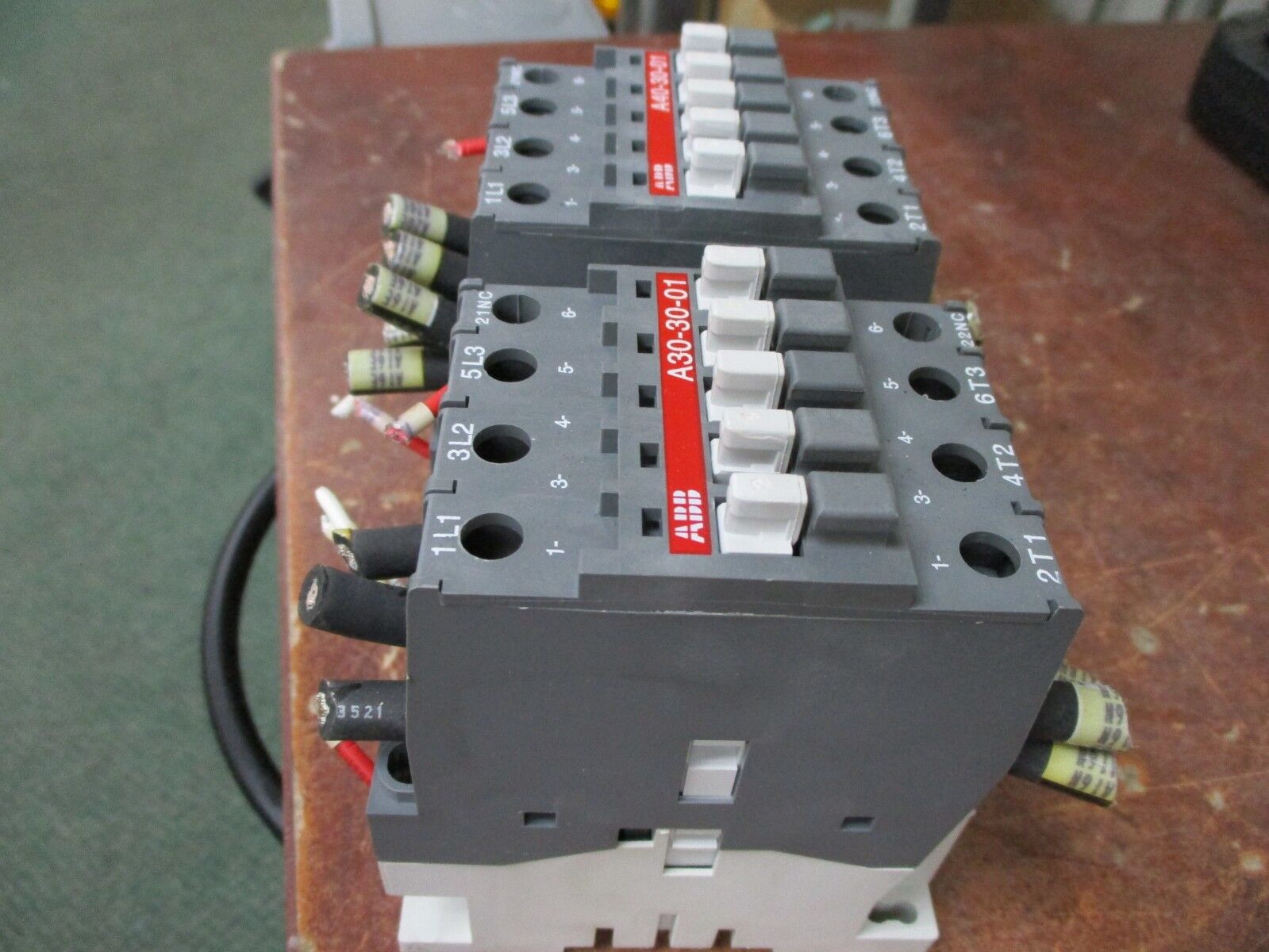 ABB 2 Speed Contactor A40-30-01 120V Coil 60/50A 600V Used