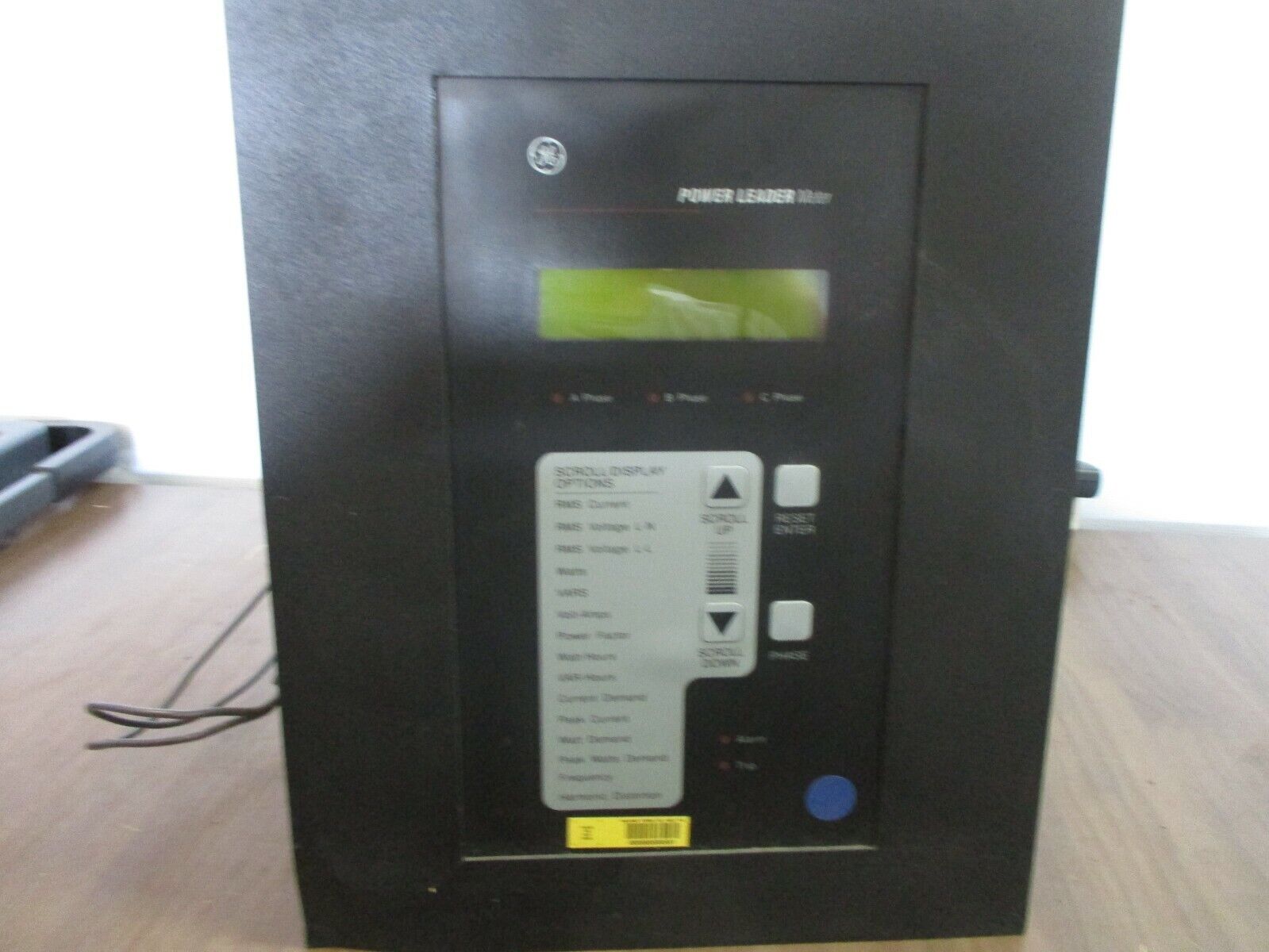 GE Power Leader Meter TMIG01 *Bent Corner* Used