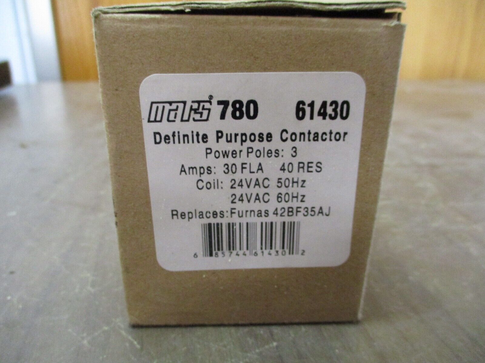 Mars Definite Purpose Contactor 61430 24V Coil 30A 3P New Surplus