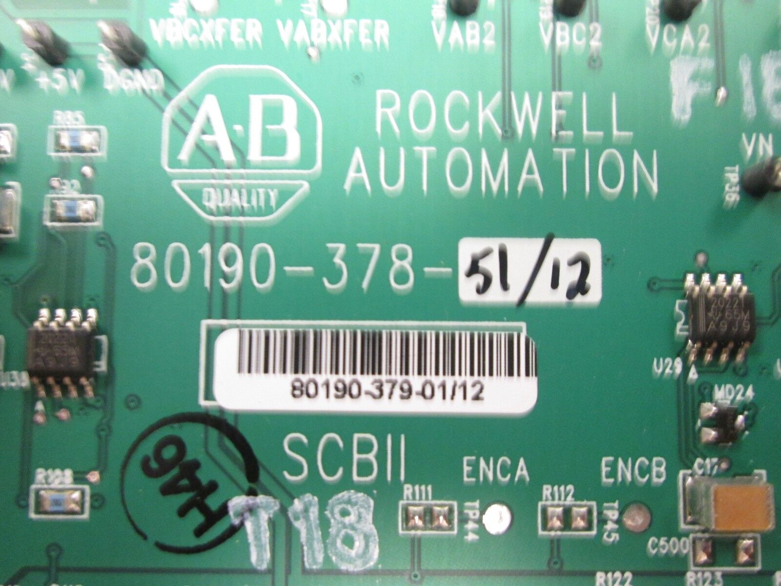 Allen-Bradley PC Board 80190-378-51/12 Used