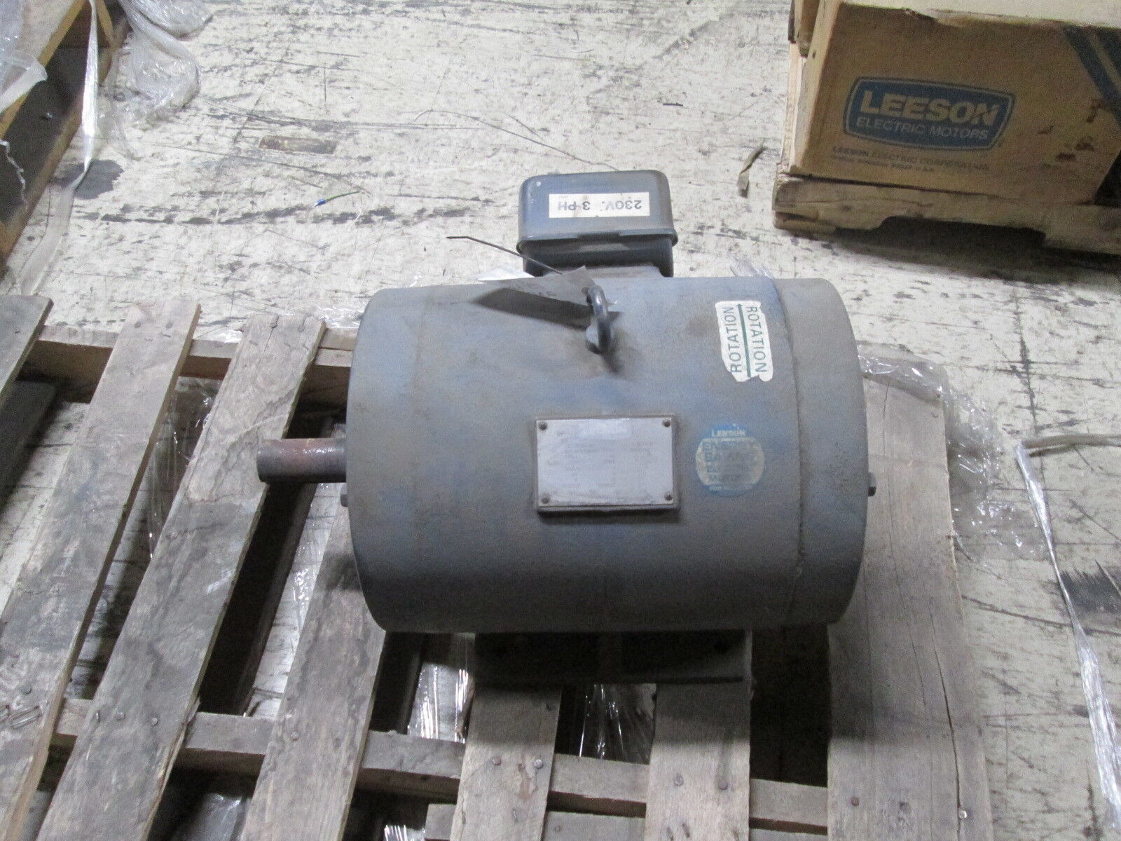Leeson N254T17DB1B AC Motor 150065-40 15HP 1740RPM FR: 254T ENCL: DP Used
