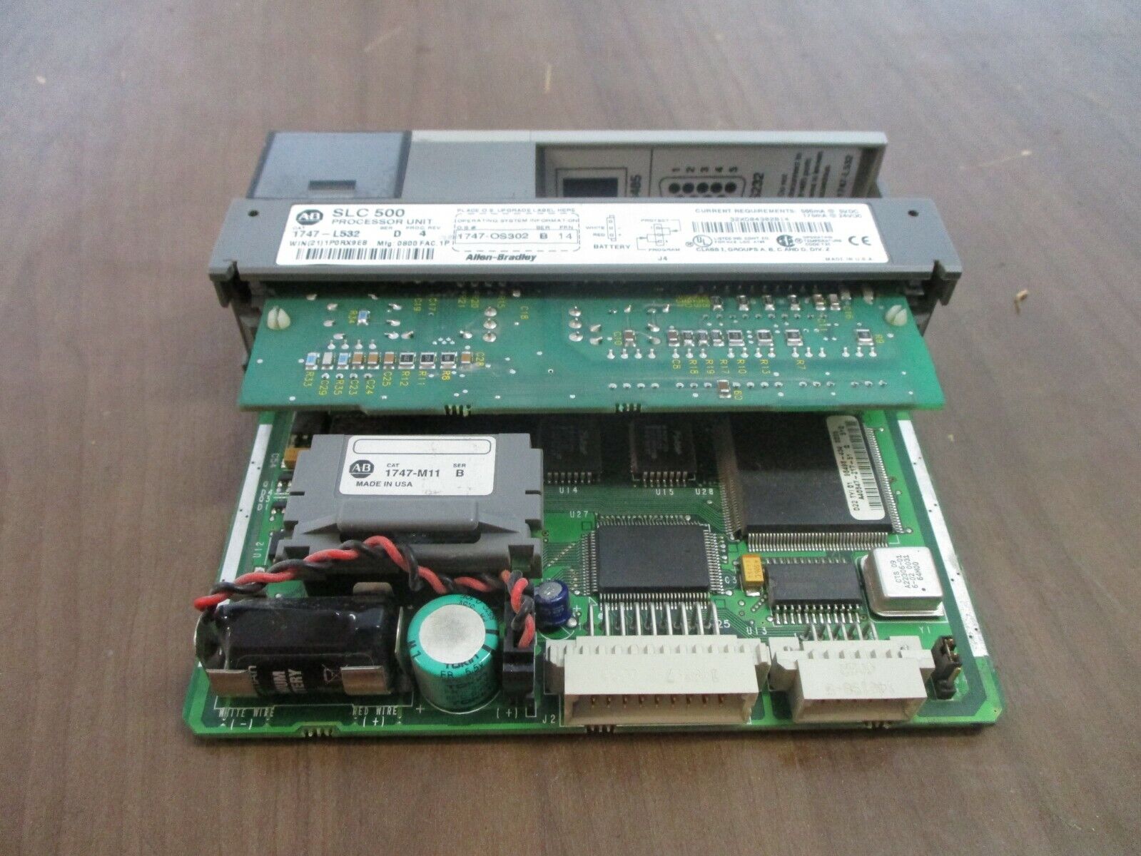Allen-Bradley SLC 500 Processor Unit 1747-L532 Ser. D Proc. Rev. 4 Used