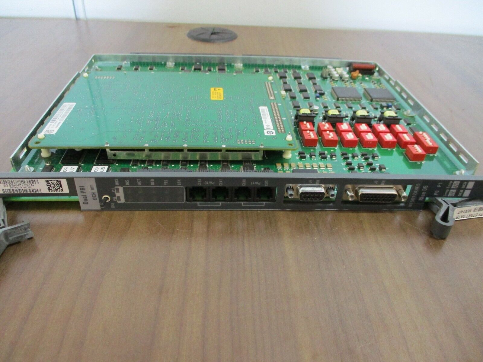 Nortel, Meridian Dual Port PRI D-Channel Card, Part #: NT5D12AHE5, used