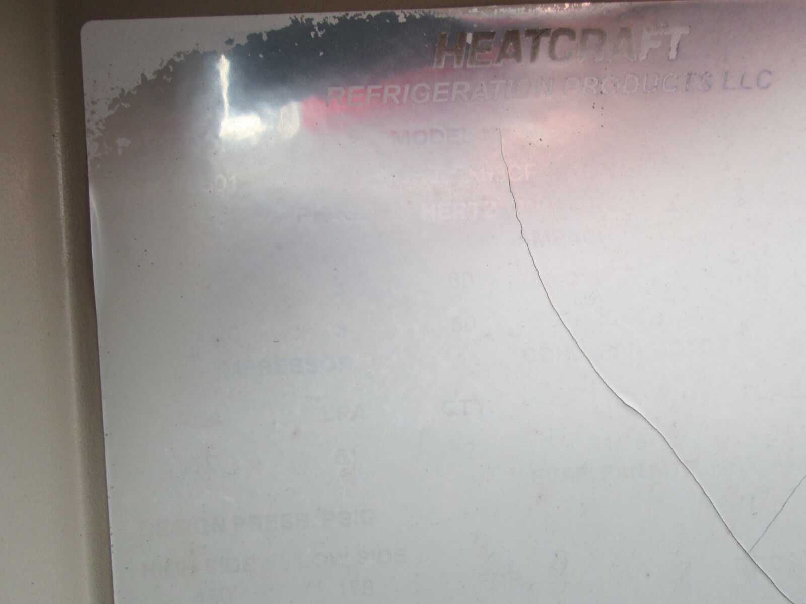 Heatcraft Climate Control Refrigeration Unit MOH015X63CF 1.5HP 208-230V 3Ph Used