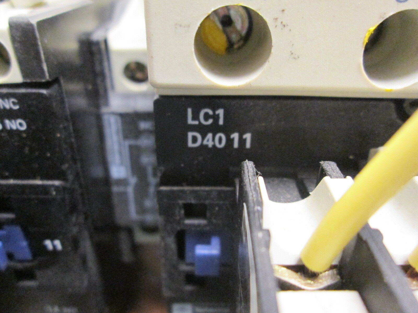 Telemecanique Reversing Contactor LC1 D4011 120V Coil 60A 600V Used