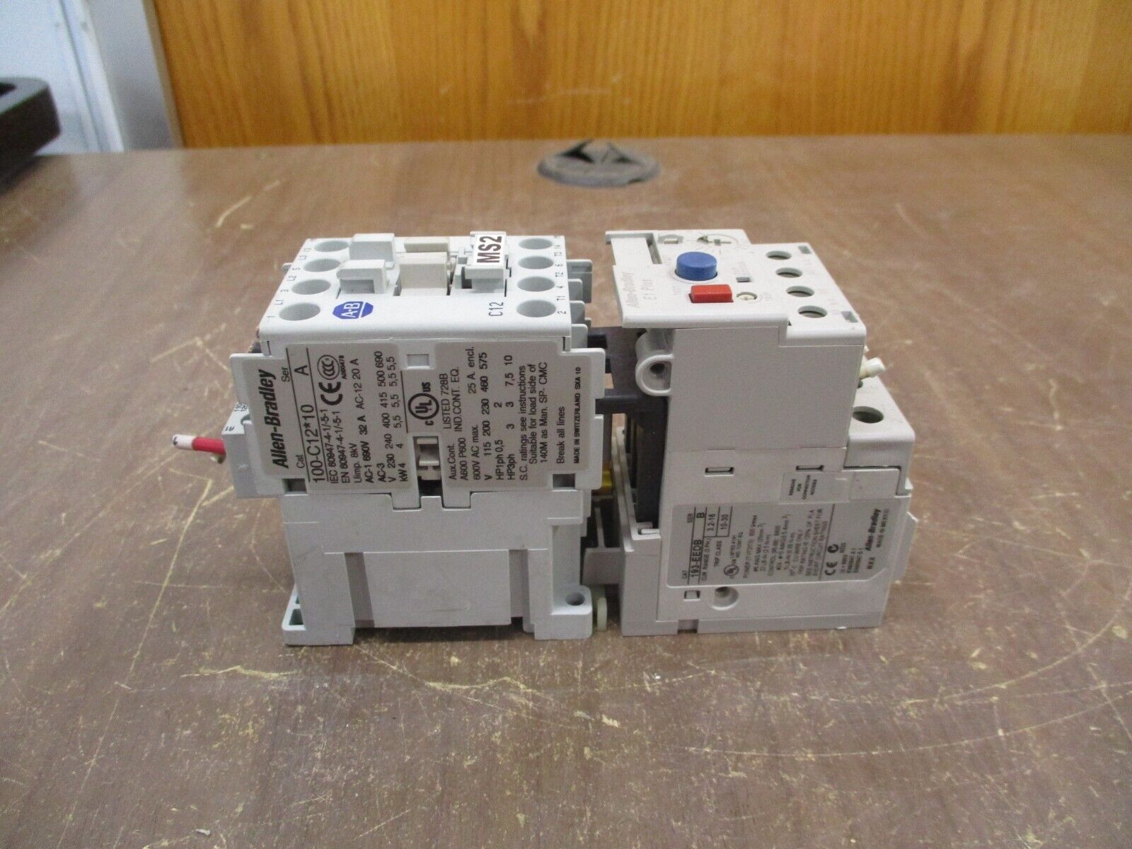 Allen-Bradley Starter 100-C12*10 / 193-EEDB 120V Coil Trip: 3.2-16 600V Used