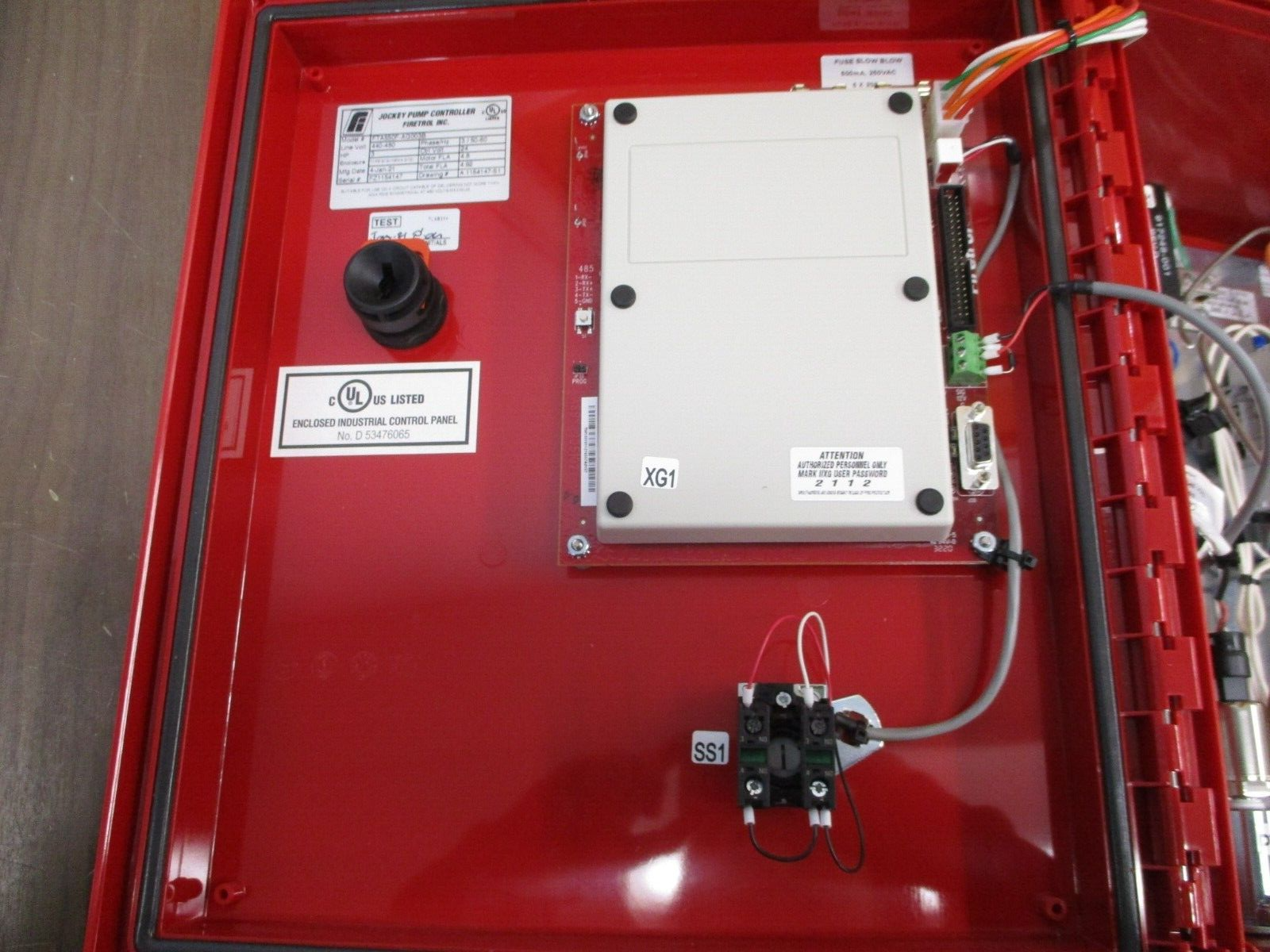 Firetrol Jockey Pump Controller FTA550F-AG003B 3HP 440-480V 3Ph 50-60Hz Used