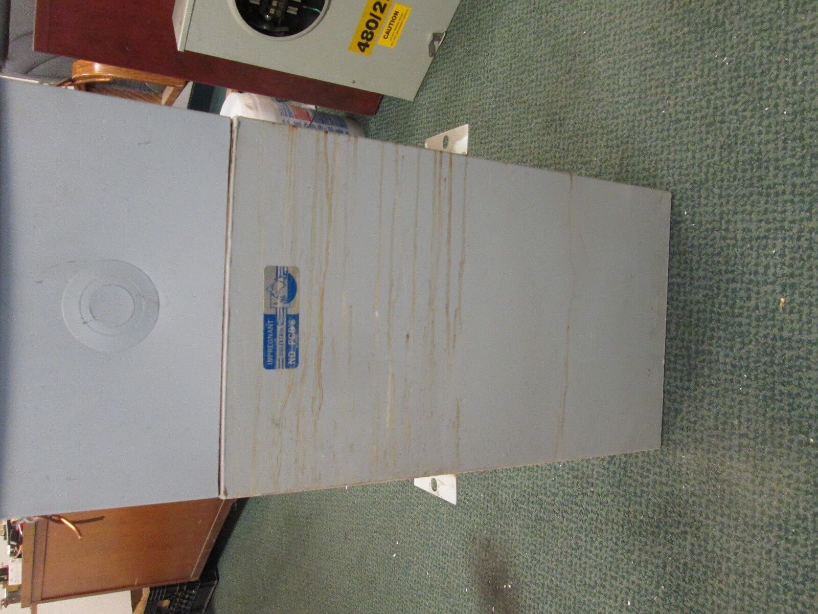 GE Dielektrol Capacitor 55L347KD 50 KVAR 480V 60Hz 3Ph Used