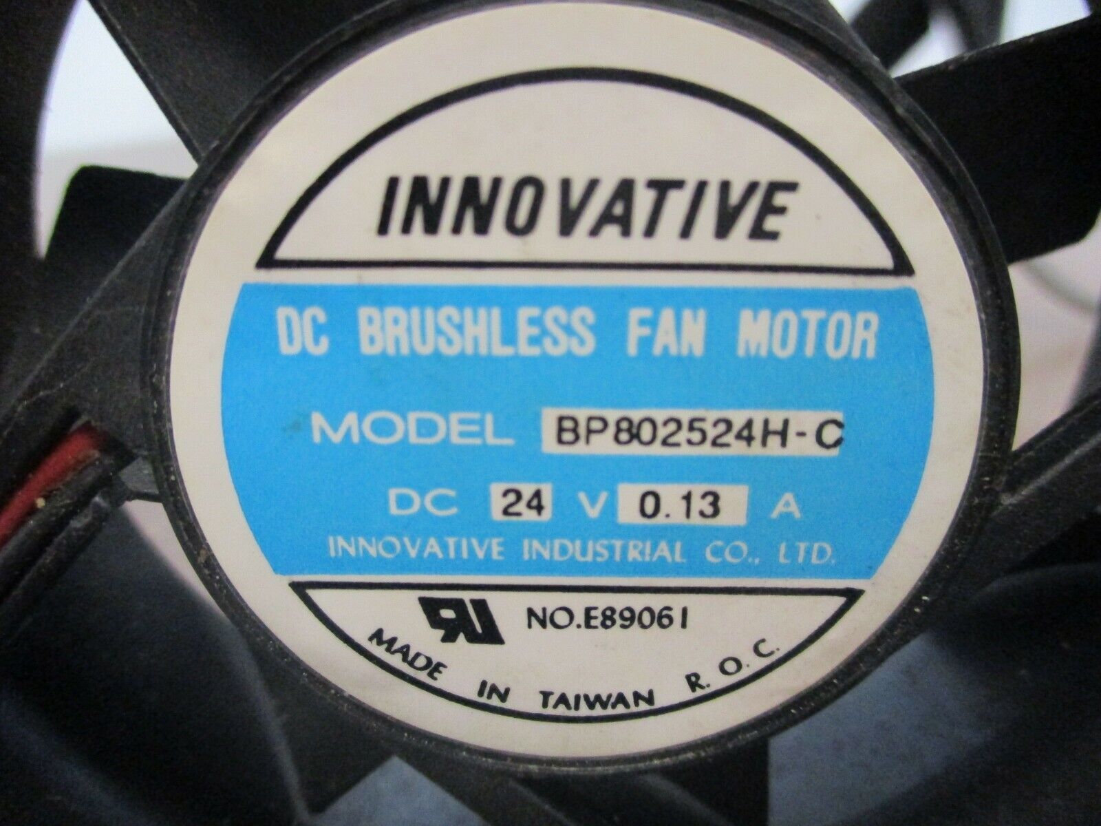 Innovative Brushless Fan Motor BP802524H-C 24VDC 0.13A **Lot of 2** Used