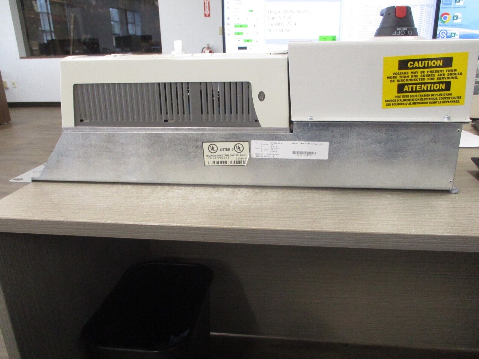 ABB ACH550 AC Drive W/Disconnect ACH550-PD-023A-4 15HP 3Ph