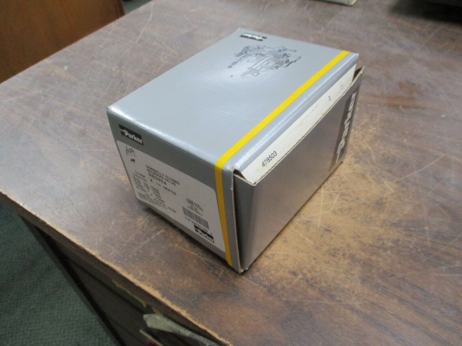 Parker Solenoid Valve RB3ME4 Normally Closed 1/2" ODF x 1/4" Orifice New Surplus