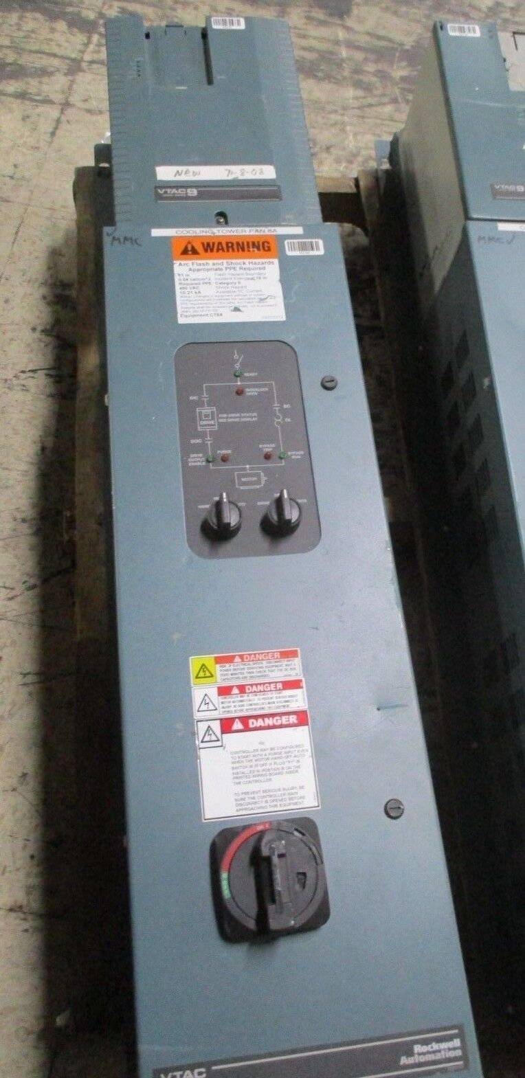 Rockwell Automation VTAC 9 AC Drive w/ Bypass 9VT-2541H0N-D00 25HP 3Ph Used