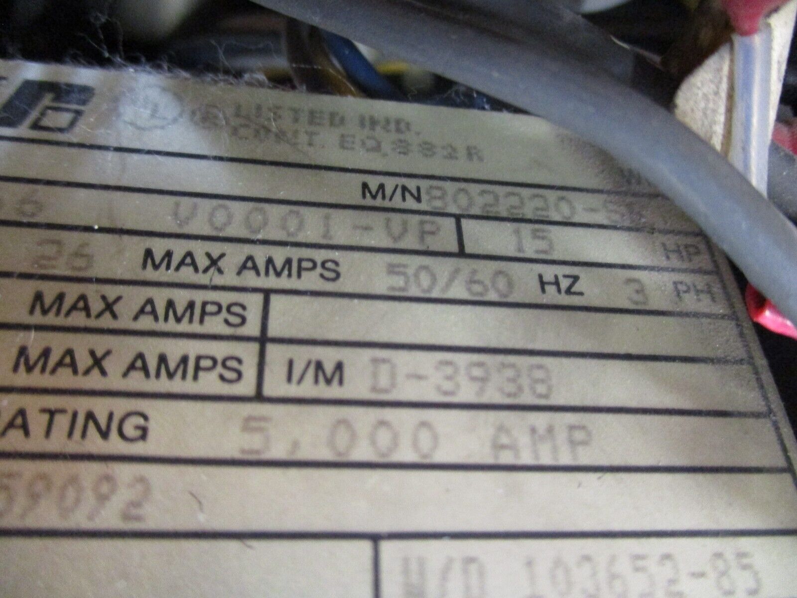 Reliance FlexPak Plus VS DC Drive 802220-SE 15HP Used