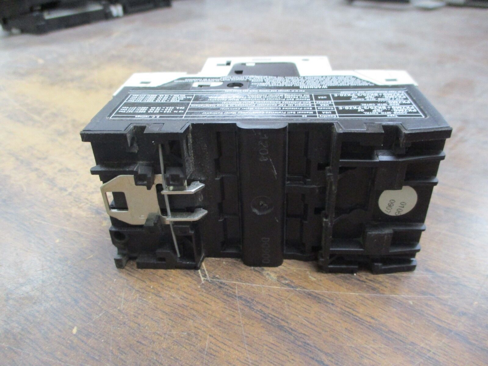 Moeller Motor Protector PKZM0-6,3-C Trip: 4-6.3A 600V Used