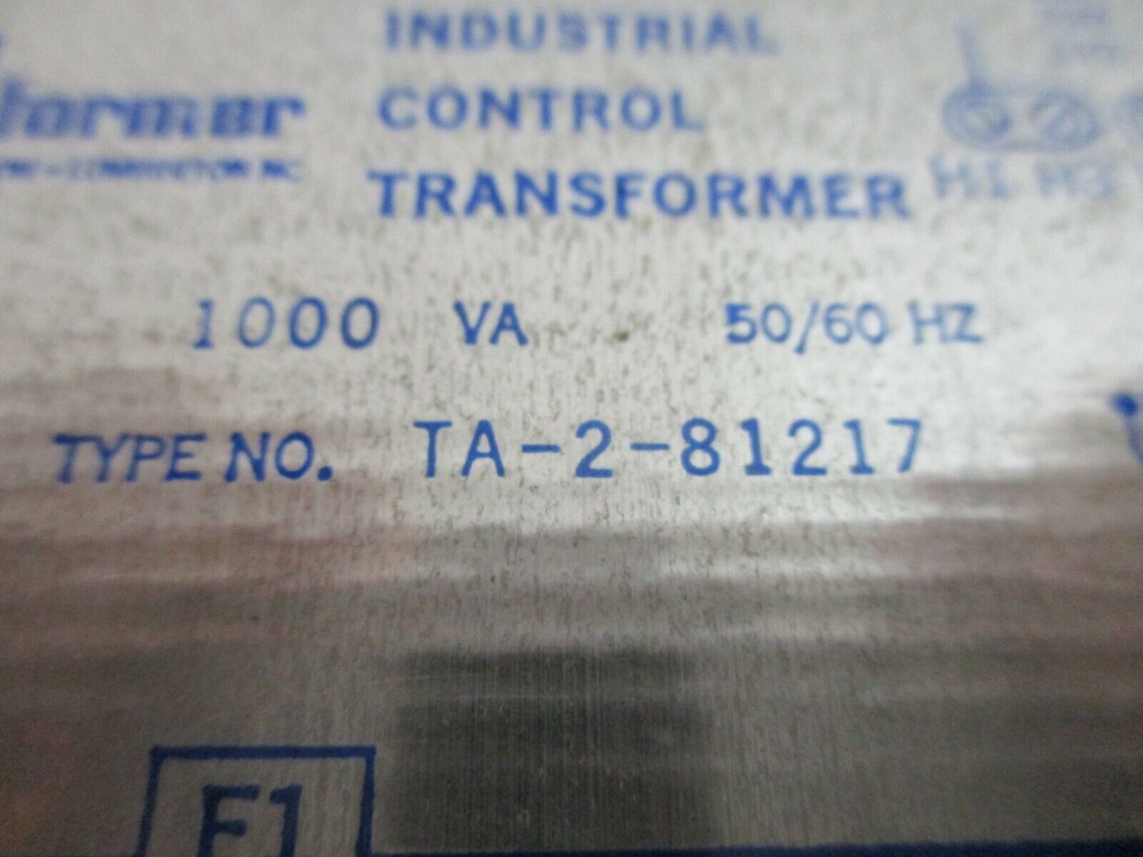 Acme Control Transformer TA-2-81217 1000VA Pri: 240/480V Sec: 120V 50/60Hz Used