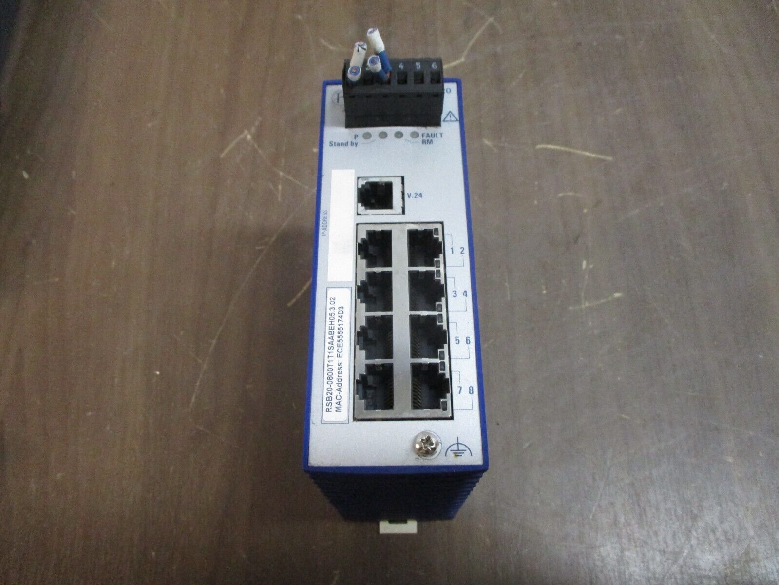 Hirschmann Ethernet Rail Switch RSB20 8-Port Used