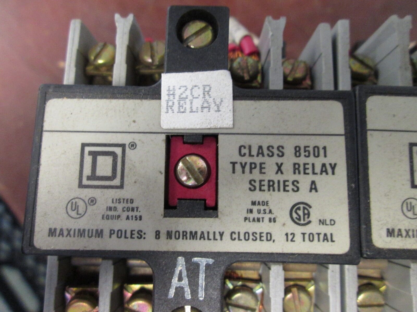 Square D Industrial Control Relay 8501 XO 40 AT 120V Coil *Lot of 2* Used