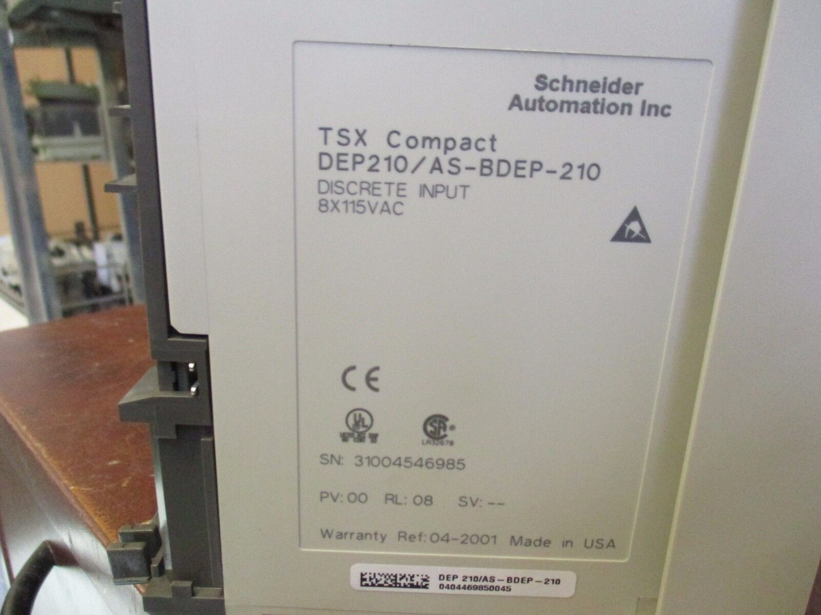 Schneider Automation Inc TSX Compact Input Module & Discrete Output Module Used