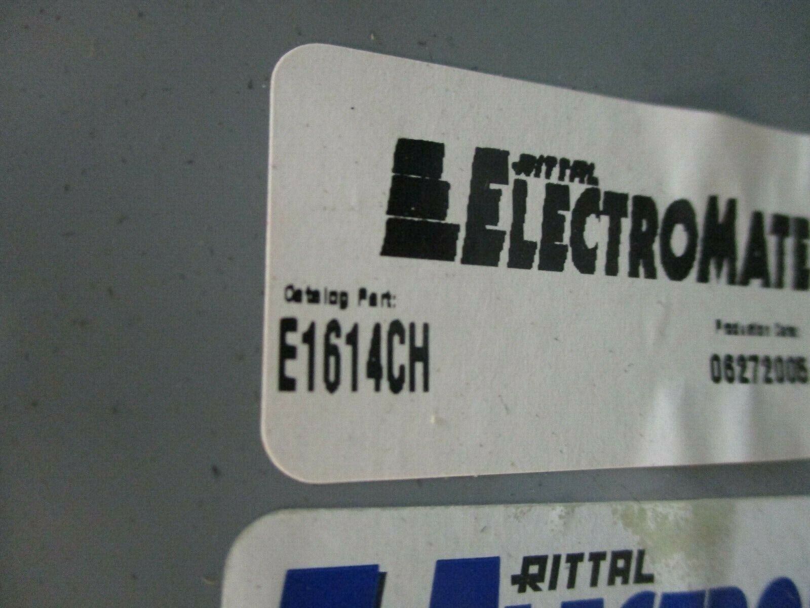 Rittal Electromate Type 12/13 Enclosure E1614CH Size: 16x14x6" *No Box*