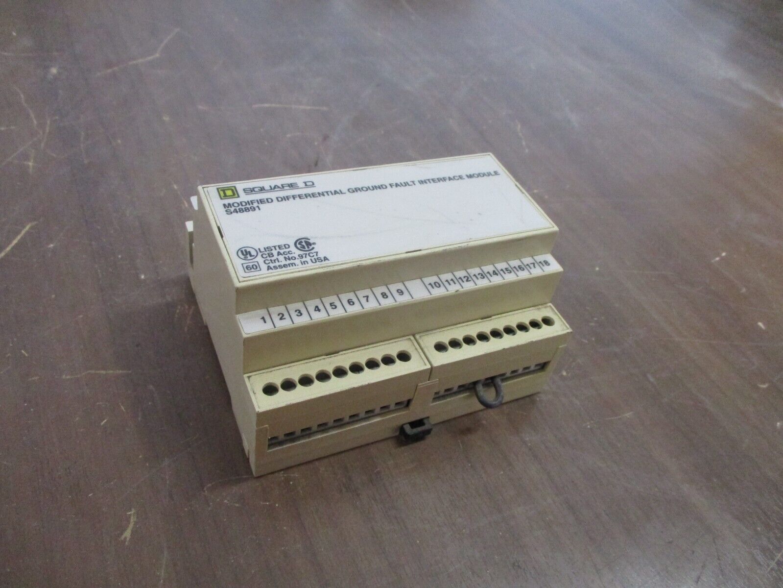 Square D Modified Differential Ground Fault Interface Module S48891 Used