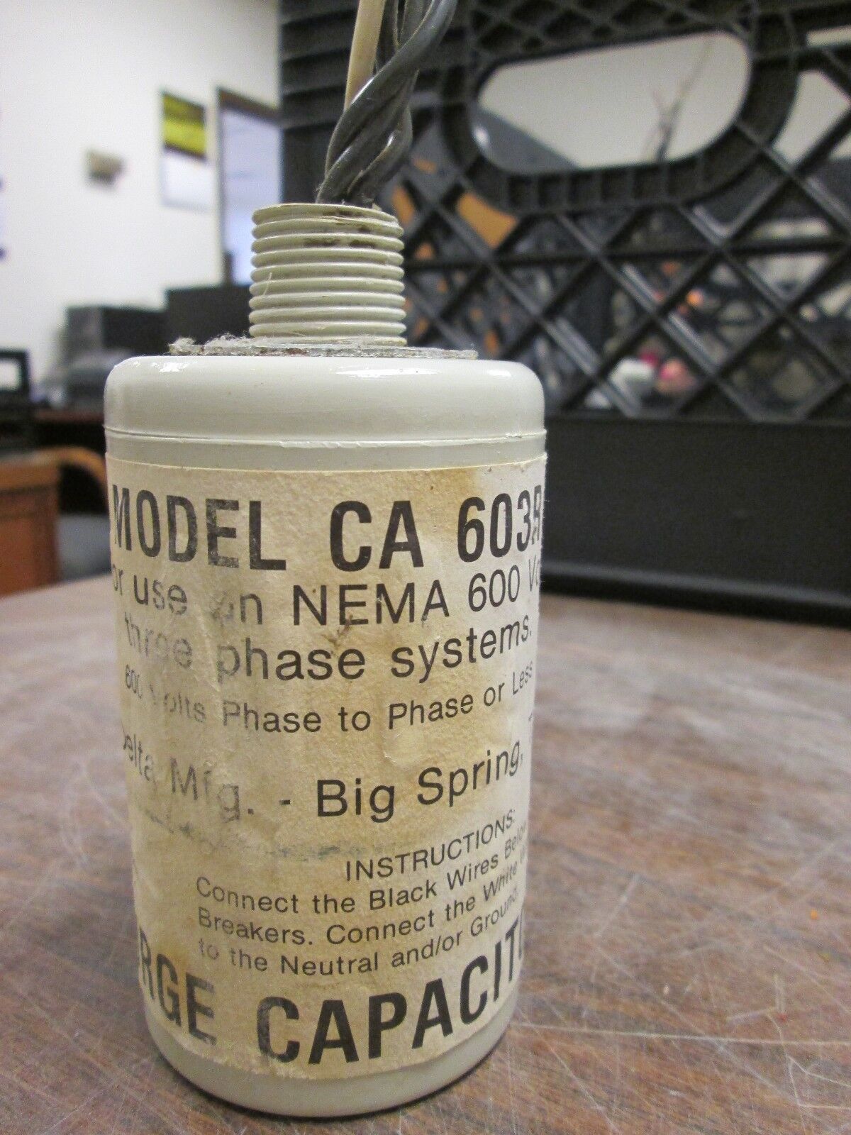 Delta Surge Capacitor CA 603R For use on NEMA 600V 3Ph systems Used