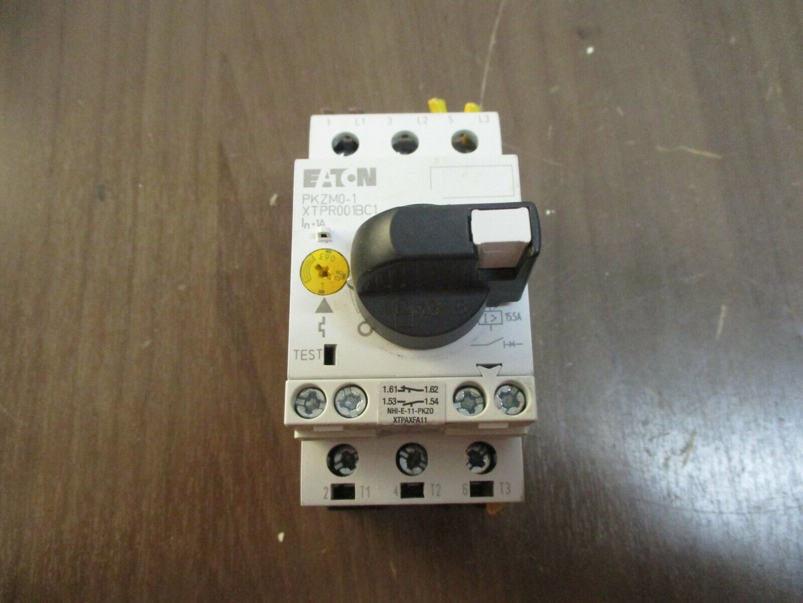 Eaton Manual Starter PKZM0-1 XTPR001BC1 Trip: 0.63-1A Used