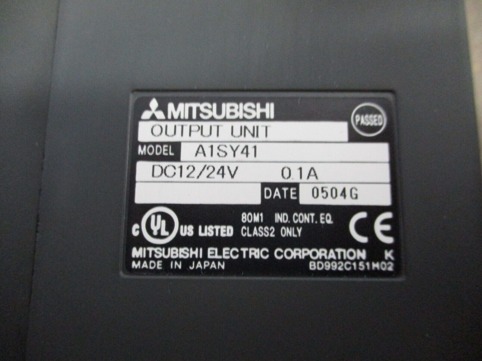 Mitsubishi Output Unit A1SY41 12/24VDC 0.1A Used
