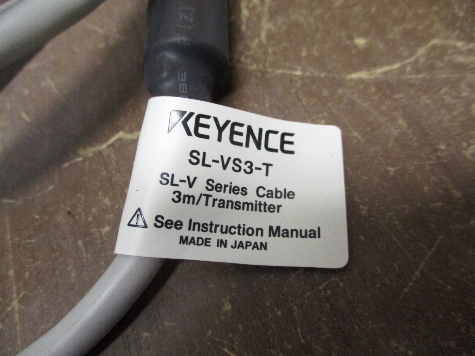Keyence SL-V Series Cable SL-VS3-T 3m / Transmitter Used