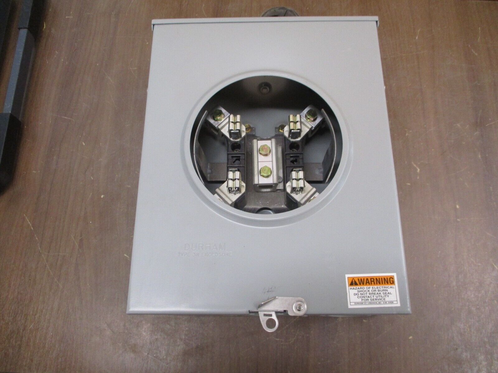 Durham 3R Meter Socket T-RS212B 200A 600V 1Ph 3W *No Cap* *No Box* New Surplus