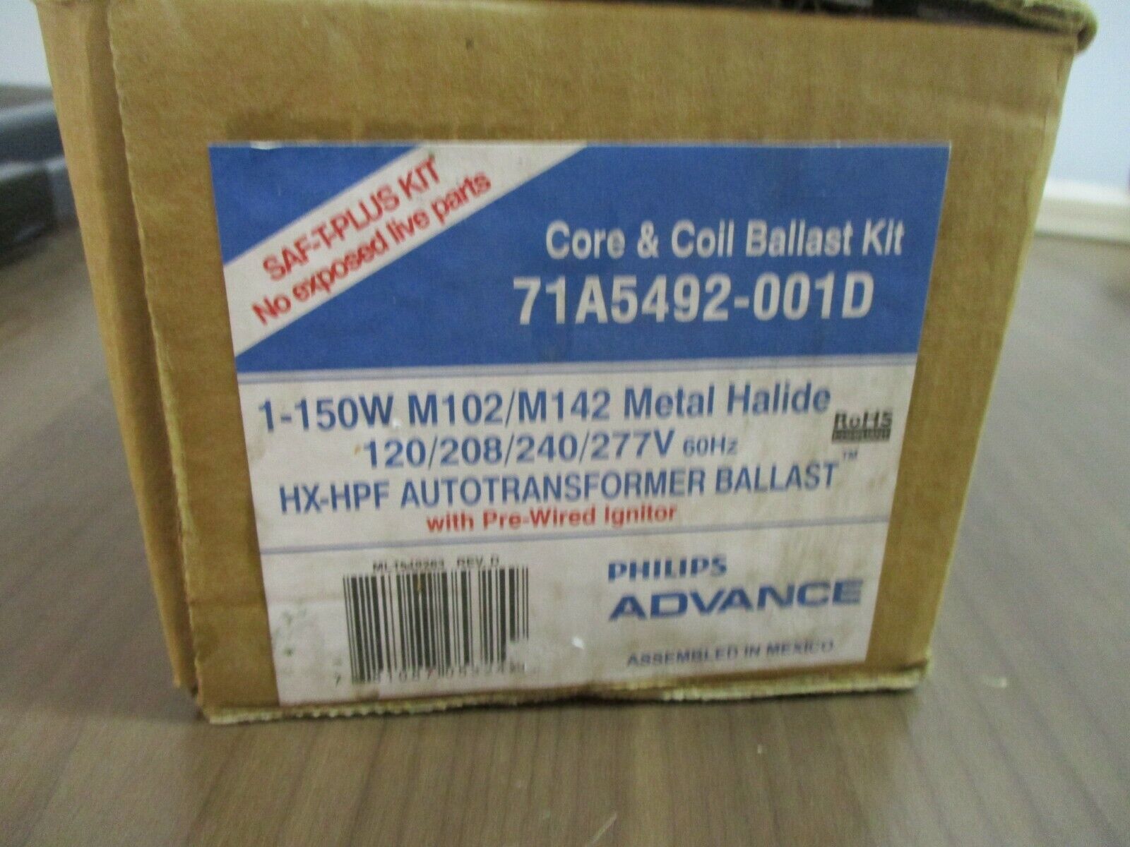 Philips Advance Core & Coil Ballast Kit 71A5492-001D 150W 120/208/240/277V 60Hz
