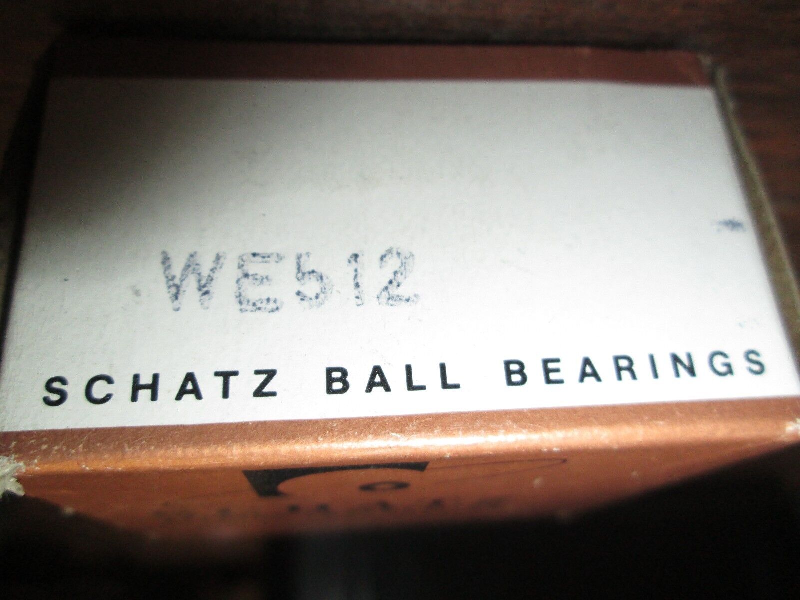 Schatz Ball Bearings WE512 New Surplus