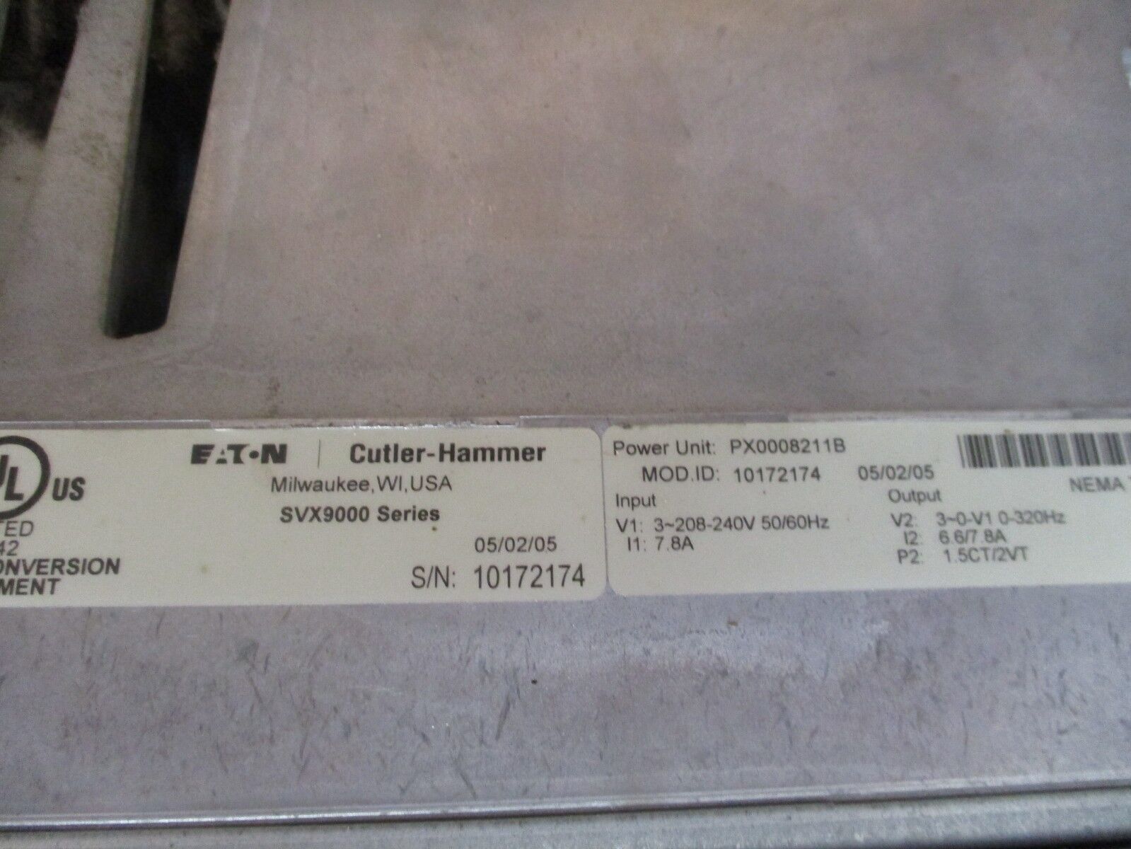 Johnson Controls AC Drive w/ Intellipass Bypass VS002111A-00000 2HP Used