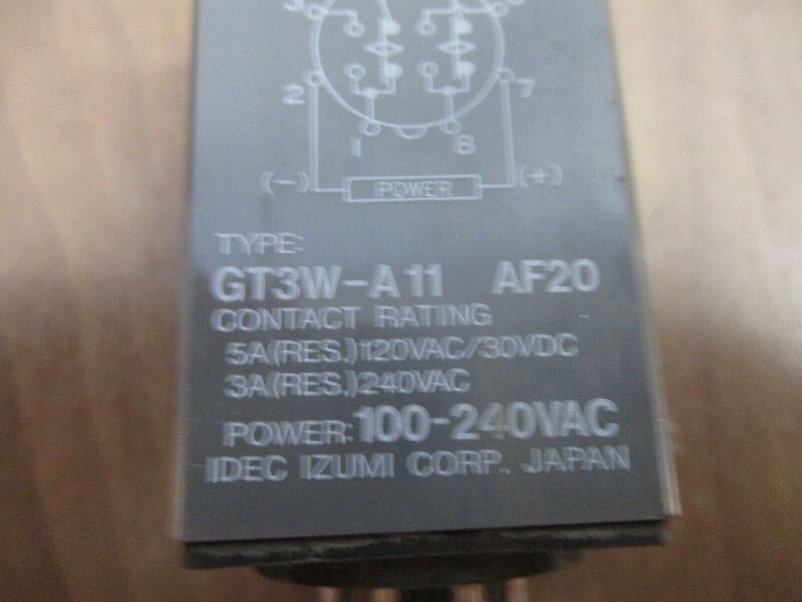 Idec Electronic Timer GT3W-A11 AF20 100-240VAC Used